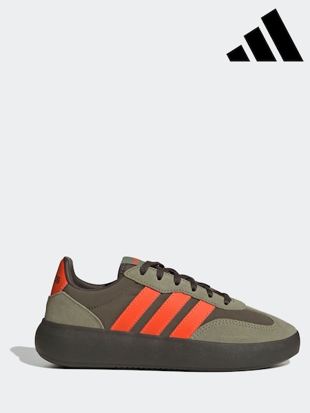 adidas Khaki/Orange Barreda Decode Lace Junior Trainers (AP8953) | R$ 375