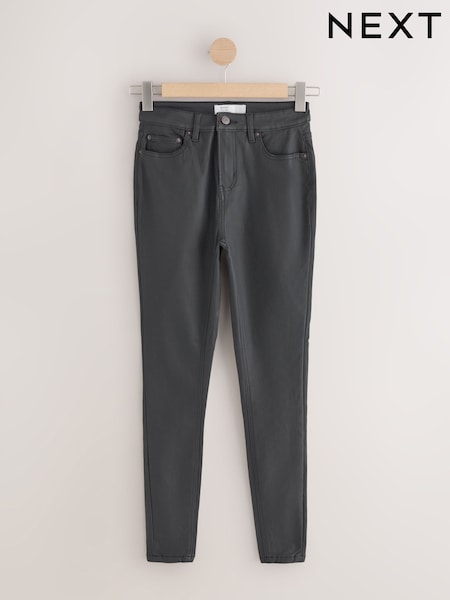 Schwarz - Coated Denim Skinny Jeans (AP9137) | 41 €