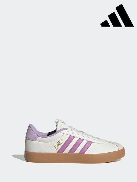 adidas White VL Court 3.0 Trainers (AP9220) | R$ 590