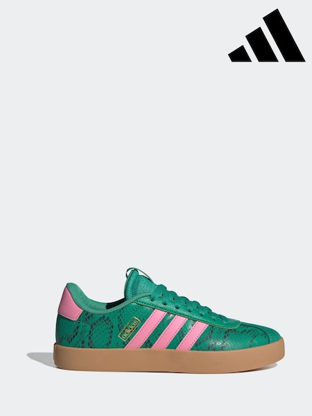 adidas Green/White VL Court 3.0 Trainers (AP9227) | AED379