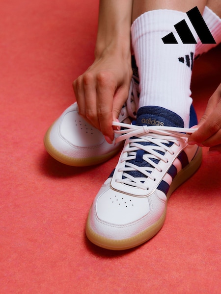 adidas White cream Breaknet Sleek Trainers (AP9267) | R$ 495