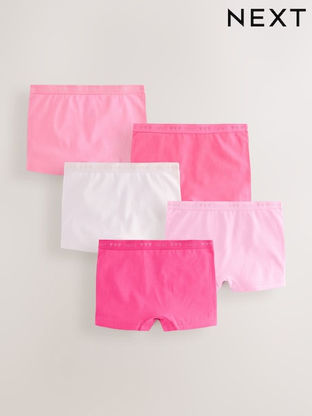 Pink Short Briefs 5 Pack (2-16yrs) (AP9275) | €18 - €27