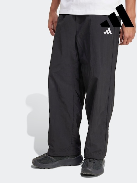 adidas Black Small Essential Logo Woven Open Hem Joggers (AP9348) | AED221