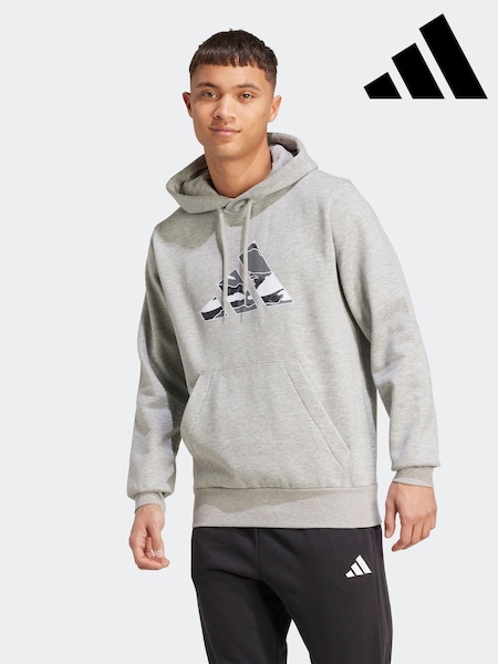 adidas Grey adidas Camo Graphic Print Hoodie (AP9400) | R$ 445