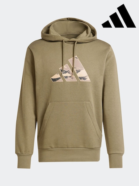 adidas Green adidas Camo Graphic Print Hoodie (AP9416) | R$ 445