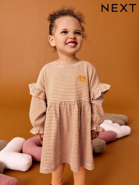Orange Pumpkin Long Sleeve Dress and Leggings Set (3mths-7yrs) (AP9469) | €16 - €22