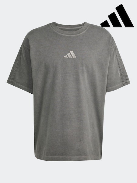 adidas Black All SZN Washed 100% Cotton T-Shirt (AP9521) | R$ 275