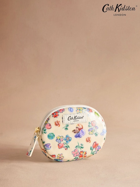 Cath Kidston Ecru Marble Round Pocket Purse (AP9604) | R$ 140
