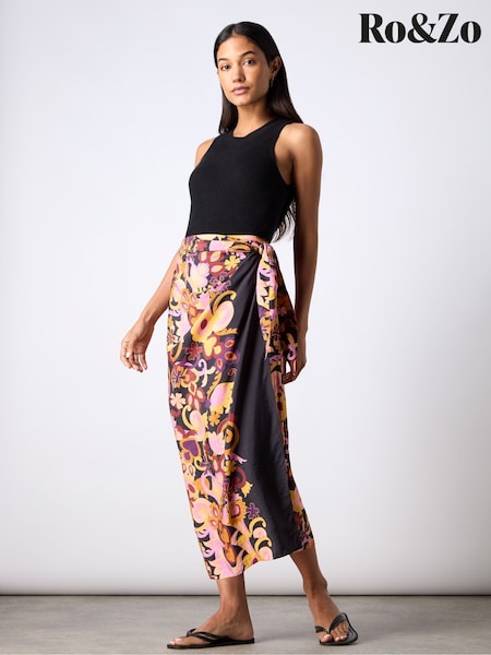 Ro&Zo Multi Paisley Print Sarong (AP9607) | 98 €