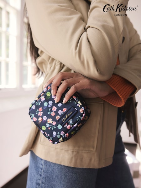 Cath Kidston Navy Marble Ditsy Travel Tech Organiser Bag (AP9608) | €30