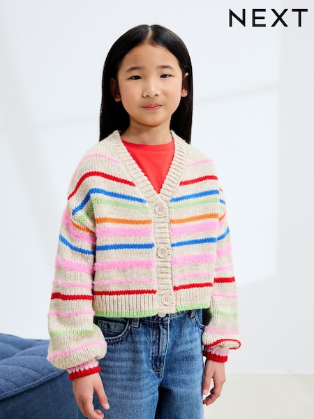 Rayas multicolor - Boxy Cardigan (3-16yrs) (AP9647) | 32 € - 39 €