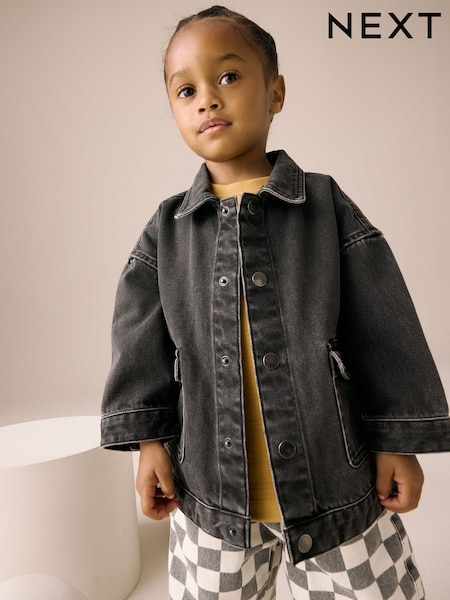 Black Denim Jacket (3mths-10yrs) (AP9659) | AED81 - AED102