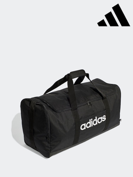 adidas Black Large Linear Duffel Bag (AP9663) | R$ 345