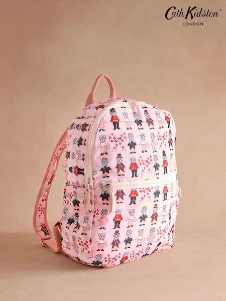 Cath Kidston Pink London Dogs Print Foldaway Backpack (AP9730) | R$ 375