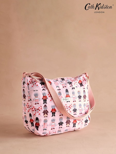Cath Kidston Pink London Dogs Foldaway Cross-Body Bag (AP9731) | R$ 285