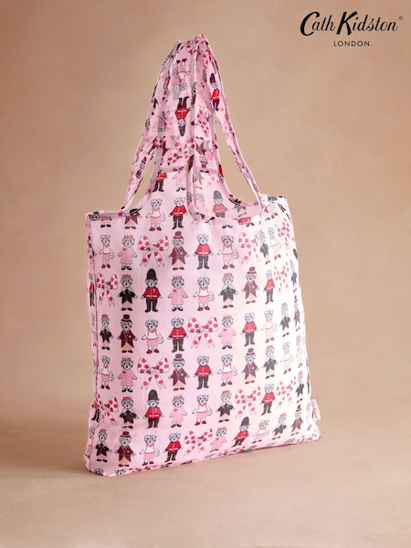 Cath Kidston Pink London Dogs Foldaway Shopper Bag (AP9733) | €23.50