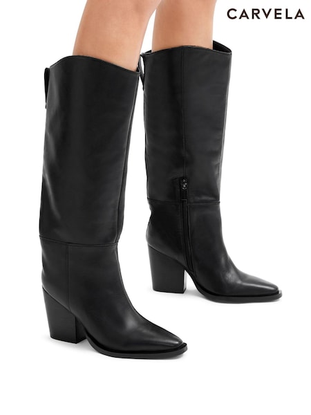 Carvela Cream Reign Boots (AP9771) | $383