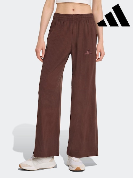 Marrón - adidas ALL SZN Winterized Wide Leg Trousers (AP9787) | 85 €
