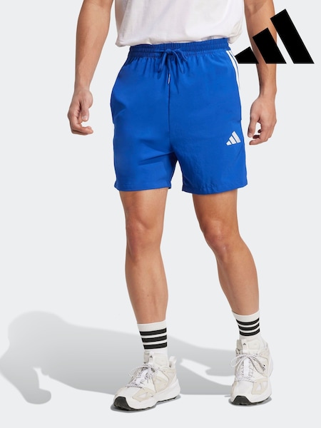 adidas Blue Essentials 3-Stripes Chelsea Shorts (AP9808) | R$ 225