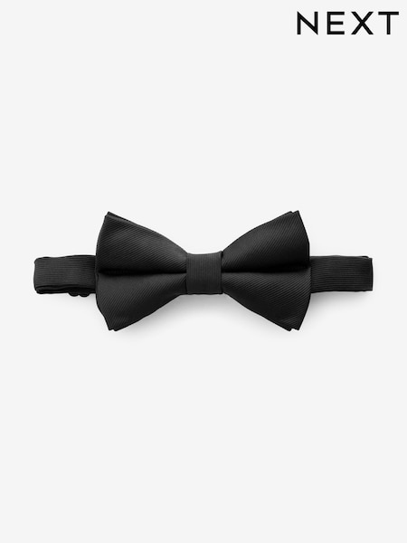 Black Twill Bow Tie (APC667) | AED23