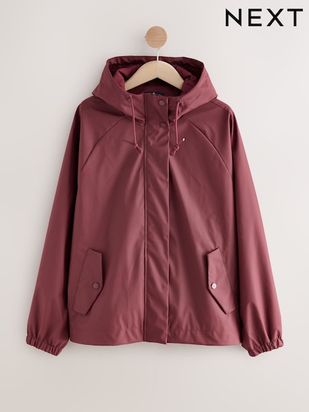 Berry Red Rubber Rain Jacket (AR0001) | €86