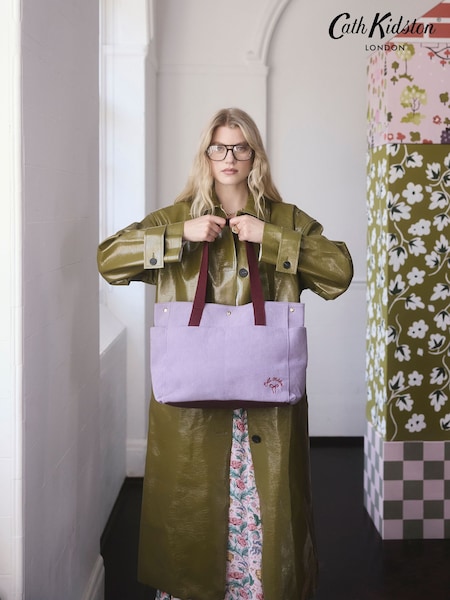 Cath Kidston Purple Boxy Cord Tote Bag (AR0018) | €57
