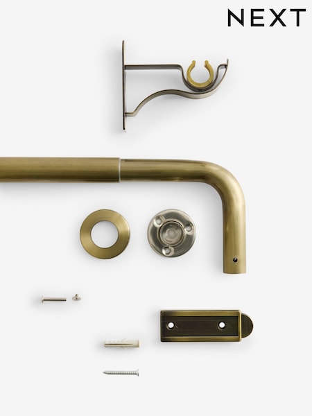 Antique Brass Room Darkening 28mm Extendable Curtain Pole Kit (AR0115) | €51 - €76