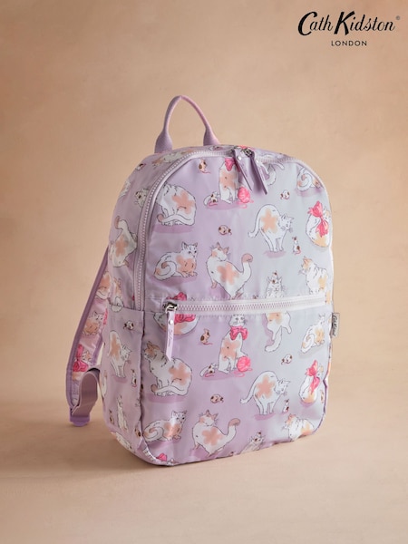 Cath Kidston Purple Cats and Mouse Foldaway Backpack (AR0131) | €56