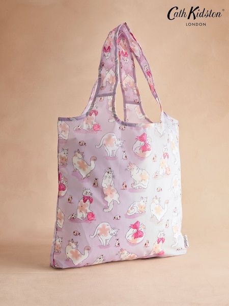 Cath Kidston Purple Cats & Mouse Foldaway Shopper Bag (AR0141) | €23.50