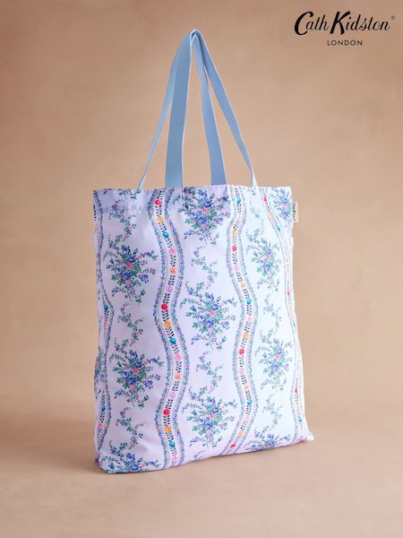 Cath Kidston Blue Archive Marble Foldaway Tote Bag (AR0147) | R$ 215