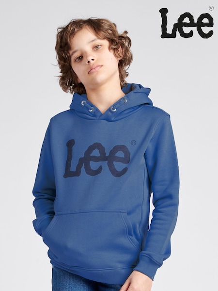 Lee Blue Wobbly Graphic OTH Hoodie (AR0218) | €46 - €56