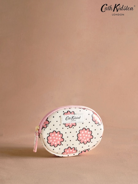 Cath Kidston Ecru Posey Round Pocket Purse (AR0276) | R$ 140