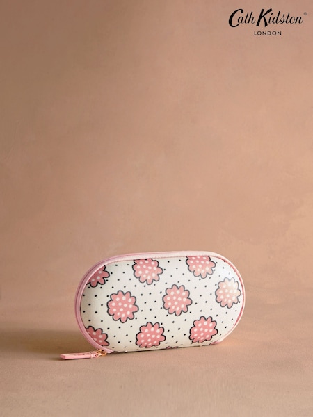 Cath Kidston Ecru Posey Spot Glasses Case Purse (AR0277) | R$ 140