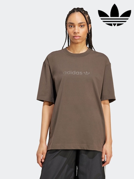 Verde - adidas Originals Essentials Linear Oversize T-Shirt (AR0600) | R$ 215