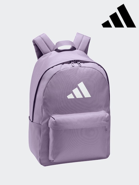 adidas Purple Classic 3 Bar Logo Backpack (AR0620) | R$ 225