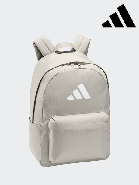 adidas Grey Classic 3 Bar Logo Backpack (AR0625) | R$ 225
