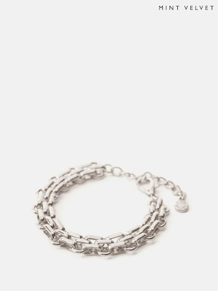 Mint Velvet Silver Tone Chain Bracelet (AR0704) | €33
