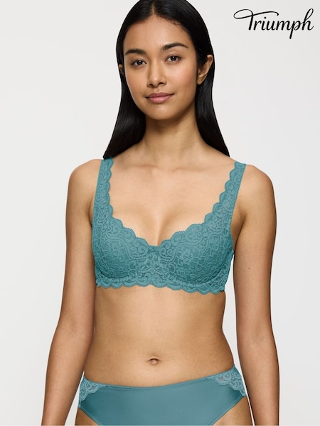 Triumph Blue Amourette Wi and Half Padded Bra (AR0916) | €56