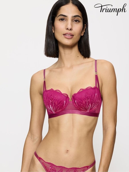 Triumph Pink Crazy Stupid Love Wi and Half Padded Bra (AR0956) | ₪171
