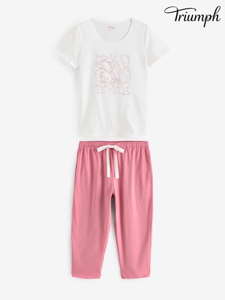 Roz - Triumph Verde Seturi pijamale capri (AR0968) | 283 LEI
