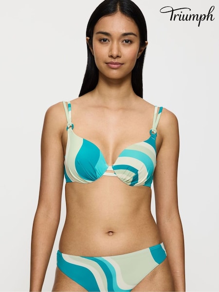 Triumph Blue Summer Mix and Match Wired and Padded Bikini (AR0996) | ₪211