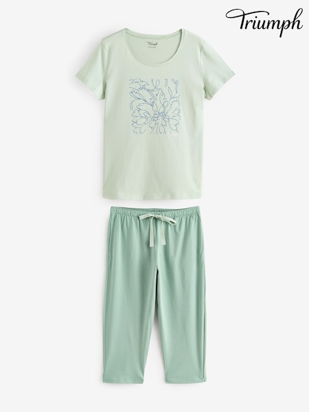 Verde - Triumph Verde Seturi pijamale capri (AR1003) | 283 LEI