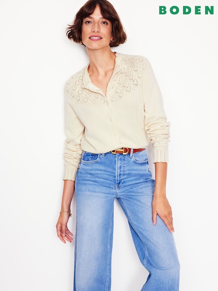 Boden Pointelle Heart Cardigan (AR1406) | €154