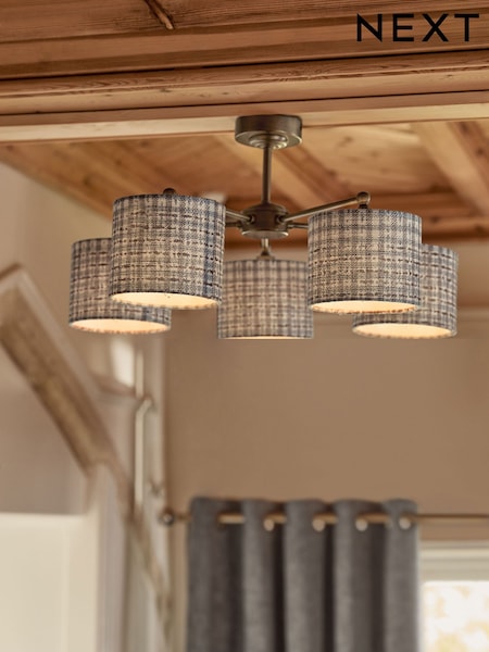 Blue Chesham 5 Light Flush Fitting Ceiling Light (AR1534) | €131