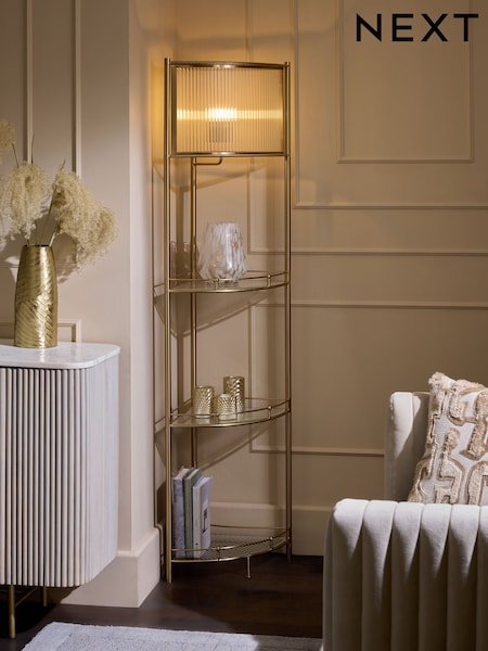 Brass Hertford Shelf Floor Lamp (AR1602) | €378