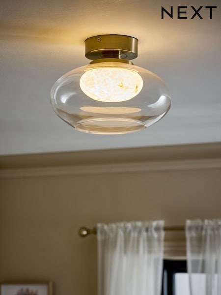 Brass Ebro Flush Fitting Ceiling Light (AR1610) | €131