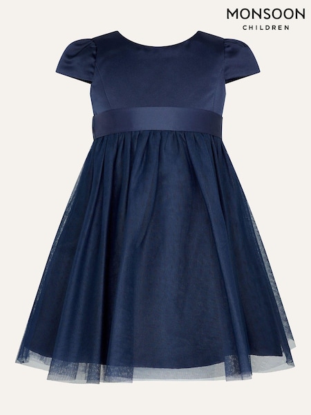 Monsoon Blue Baby Tulle Bridesmaid Dress (AR1645) | 173 QAR - 198 QAR