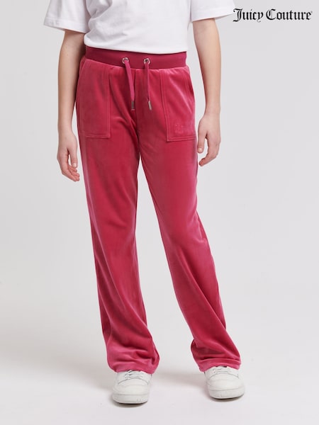 Juicy Couture Pink Tonal Wide Leg Trousers (AR1804) | €99