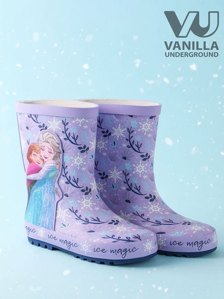 Vanilla Underground Purple Girls Disney Frozen Wellies (AR1888) | €31