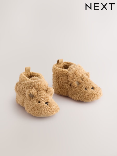 Brown Bear Touch Fastening Baby Slipper Boots (0-2mths) (AR2206) | €11.50